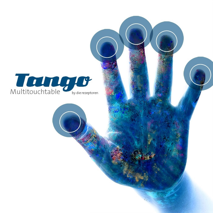 Tango Multitouch Hand, bewegte Bilder, Referenzen, Multitouchable Screen